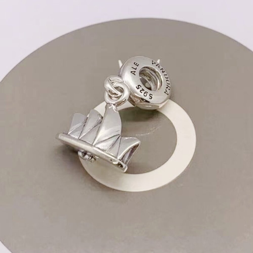 Sterling Silver Sydney Opera House Dangle Charm
